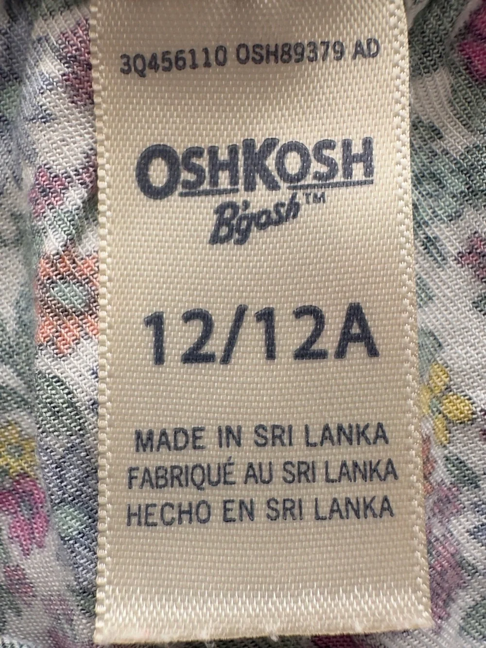 OshKosh B’gosh Girls Floral Dress Size 12 ECOVERO Viscose Sleeveless